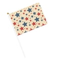 thumbnail image 3 of Handheld Flag Double-Sided Hand Waving Flag 8.2×5.5in Used For Team Activities Or Decoration In Decorative Places Independence Day Theme Elements Star (1) Six Piece, 3 of 8