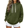 thumbnail image 6 of Certgust Essential Hoodie Womens Oversized Zip Hoodie Sweatshirt Long Sleeve Casual Fall Jacket with Pockets Drawstring Top, 6 of 9