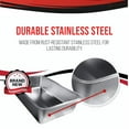 thumbnail image 5 of iPrimio Ultimate Stainless Steel XL Cat Litter Box - XL Litter Box for Big Cats - Large Cat Litter Box - Never Absorbs Odor, Stains, or Rusts - Easy Cleaning Litterbox Designed by Cat Owners (1 Pan), 5 of 7