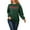 Green, variant on Merry Christmas Sweatshirts for Women Merry Letter Print Sweatshirts Xmas Holiday Party Shirts Oversized Pullover Sweater Tops