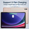 thumbnail image 4 of JETech Case for Samsung Galaxy Tab S9 Plus 12.4-Inch, Translucent Back Tri-Fold Stand Protective Tablet Cover, Support S Pen Charging, Auto Wake/Sleep (Rose Gold), 4 of 7