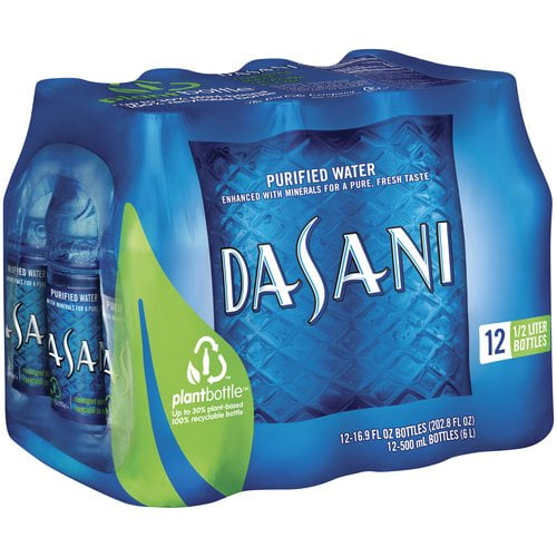 Dasani Purified Water, 16.9 Fl. Oz., 12 Count - Walmart.com - Walmart.com