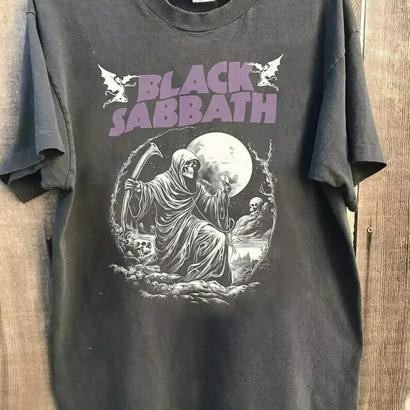 Vintage 80s Black Sabbath Band Tee, Band Heavy Metal Shirt