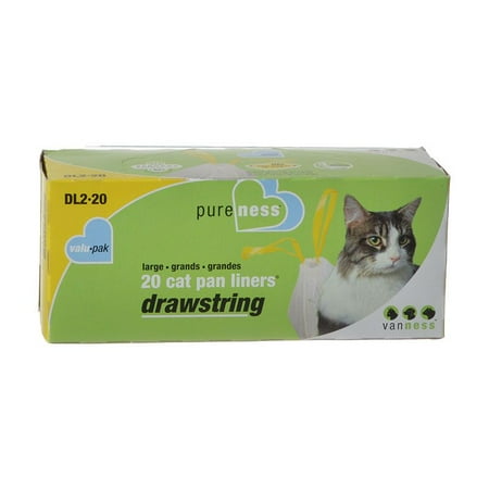 Van Ness Drawstring Cat Pan Liners Large (1 Pack of 20 Count)