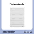 thumbnail image 6 of Storkcraft Brookside 4 Drawer Nursery Chest, White, 6 of 12