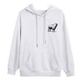 thumbnail image 6 of KHONTS He Left the 99 to Find Me Sweatshirt for Men Christian Fashion Graphic Hooded Sweatshirt Long Sleeve Hoodies White XXL, 6 of 6