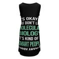 thumbnail image 4 of Smart People Hobby Molecular Biology Sleeveless U-Neck Fake Two Piece Dress women's summer clothing cute dress, 4 of 7