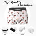 thumbnail image 2 of Men's Boxer Briefs, Different Mushrooms Soft Comfy Mens Underwear Boxer Briefs Breathable With Widen Waist, 2 of 7