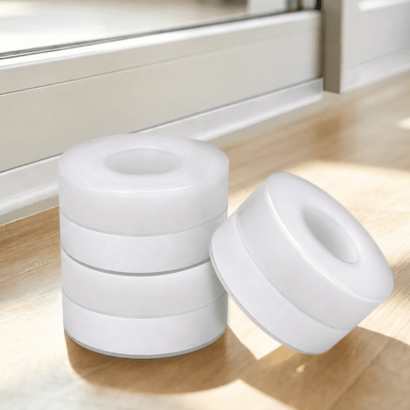 49 FT Clear Self Adhesive Weather Stripping Tape, Windproof Sound Insulation Silicone Door Window Seal Strip For Door Bottom, Sliding Window & Bathroom