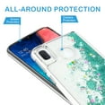 thumbnail image 3 of Samsung Galaxy A10E Case, KAESAR Quicksand Glitter Sparkly Bling Liquid Shiny Clear Soft TPU Bumper Protective Cover for Samsung Galaxy A10E (Teal), 3 of 4