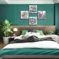thumbnail image 3 of Nautical Theme Canvas Wall Art for Kids Bedroom Colorful Sea Turtle Dolphin Octopus Wall Decor Ocean Life Prints Pictures 16x16" 4Pcs Rustic Artworks Paintings for Bathroom Nursery Home Decoration, 3 of 6