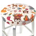 thumbnail image 3 of Kll Hello Autumn Round Bar Chair Cushion Cover 12 Inch,Bar Stool Protector With Elastic, Soft Washable, 3 of 7