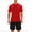 Red, variant on WIZUTIZ Mens Short Sets 2 Piece Summer T Shirt Shorts Tracksuit Casual Outfit Pockets Lightweight Lounge Beach Jogging Wear