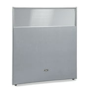 OFM RiZe Series Model PG6360 63" x 60" Vinyl Panel with Polycarbonate, Gray with Gray Frame