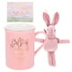 thumbnail image 1 of GOOHOCHY 1 juego de adorable taza de cerámica con opción de regalo de cumpleaños para amigos, tazas pequeñas portátiles, 1 of 8