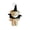 C White, variant on Halloween Plush Keychain, Black Wizard Costume Brown Bear Stuffed Doll, 5.9 Inch Single Pack Backpack Hanging Ornament, Holiday Party Decorations Cute Gift for Kids Halloween Themed Collection