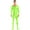 Fluorescent Green, variant on YIZYIF Mens Shiny One Piece Sports Bodysuit Full Body Workout Tights Long Sleeve Elastic Jumpsuit Coffee XL