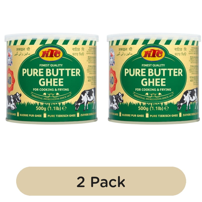 KTC Butter Ghee 500g, British Import (Pack of 2)