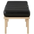 thumbnail image 6 of Meridian Furniture Landon Black Vegan Leather Bench, 6 of 9