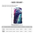 thumbnail image 4 of Pofeuu Starry Multicolored Wolf Print Basketball Jersey, Shirts for Men Youth Basketball Jersey Crew Neck-Large, 4 of 6