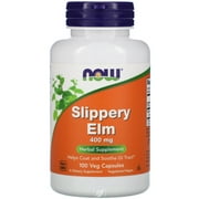 (2 Pack) Now Foods Slippery Elm 400 mg - 100 Caps