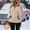 Khaki, variant on Women Sherpa Fleece Pullover Quarter Zip Long Sleeve Fluffy Soft Sweaters Jacket Plus Size Winter Coats with Pockets Fall Warm Oversized 3/4 Zip Sweatshirt Winter Tops Coat Light green S