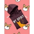 thumbnail image 3 of Corgi My Spirit Animal Hoodie Women -Image by Shutterstock, Female 5X-Large, 3 of 4