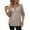 Light Brown #092, variant on Mohiass Womens Zip-Up Dropped Shoulder Sweatshirt Oversized Lapel Half Zip Long Sleeves Pullover Tops Black S