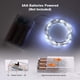 thumbnail image 3 of x 120 luces LED de cadena con pilas mini luces LED de hadas 12M luz de decoración interior y exterior para dormitorio Navidad boda fiesta hogar jardín, blanco frío [Clase de eficiencia energética A+] brillar Electrónica, 3 of 5
