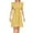 Yellow, variant on IROINNID Summer Dress For Women Casual Fashion V Neck Short Sleeve Loose Printing Dress Cheap