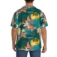 thumbnail image 5 of Xecao offers the Hawaiian Style for Men's Casual Short-sleeved Shirt, a button-up collared shirt with a pocket, perfect for beach vacations and yacht travel in the Medium size., 5 of 7