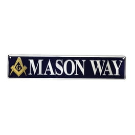Tin Freemason Mason Way Street Sign Gift Tin Freemason Mason Way Street Sign Gift
