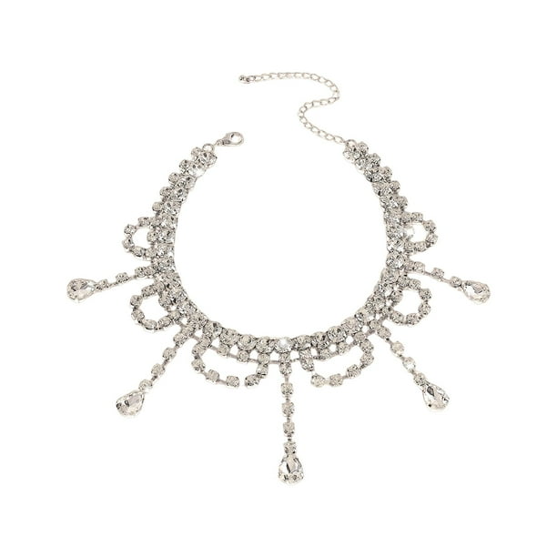 Collar con colgante decorativo, joyería de moda para niñas y mujeres, ideal para bodas y graduaciones. Argén
