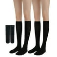 thumbnail image 4 of HNMKIU Women Casual Solid Color Calf Stockings Versatile Over The Knee Socks 2PC for Everyday Wear and Style,Sizes One Size, 4 of 6