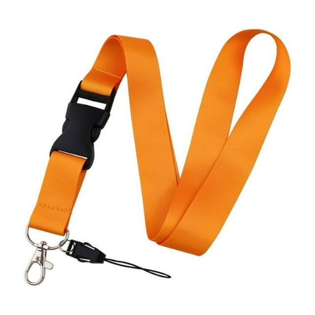 CUITING Lanyards for Id Badges Polyester Lanyards for Keys Simple Lanyard with Id Holder Yellow
