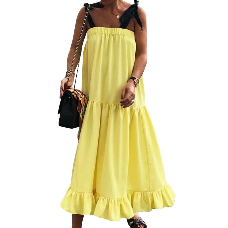yellow dress overalls