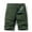 Army Green, variant on Jophufed Fashion Men's Pants Pocket Zipper Buttons Solid Leisure Time Tooling Shorts Cargo Pants