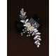 thumbnail image 1 of Faux Pearl & Leaf Decor Bridal Hair Pin, 1 of 5