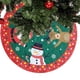 thumbnail image 2 of Alfombra de falda de árbol de Navidad, decoración de Año Nuevo, adornos de falda de árbol, suministros festivos para fiestas, 90CM, 2 of 4