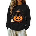 thumbnail image 6 of MVRLSH Women's Halloween Graphic Print Long Sleeve Pullover Sweater Size - XXXL, 6 of 6