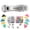 transparent, variant on Colorful Slide-Clip Binder — Staple-Free Paper Fastener | Reusable Tool for Organizing Papers and Documents in Schools and Offices(Blue1PCS)