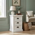 thumbnail image 2 of NovaSolo Halifax 3 Drawer Nightstand in Pure White, 2 of 8