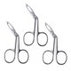 thumbnail image 1 of Stainless Steel Eyebrow Trimming Tool For Home Use Designed For Women And Men With Scissor Handle In Silver Color For Hair Removal 3Pcs, 1 of 5