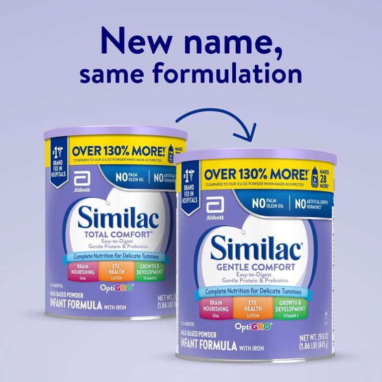 6 pack) Similac Gentle Comfort Powder Baby Formula, 29.8-oz Can