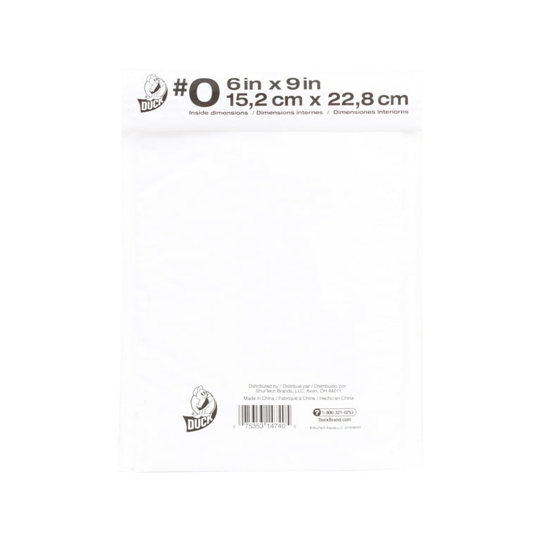 Beauticom 6 x 9 #0 Lightweight Self-Sealing Padded Bubble Mailer Envelopes  for Mailing and Shipping (White, 20pcs) 