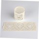 thumbnail image 4 of Houderco 50Ud Envolturas Para Velas Decorativas Con Floral De Encaje Amarillo Para Bodas Y Fiestas, 4 of 8