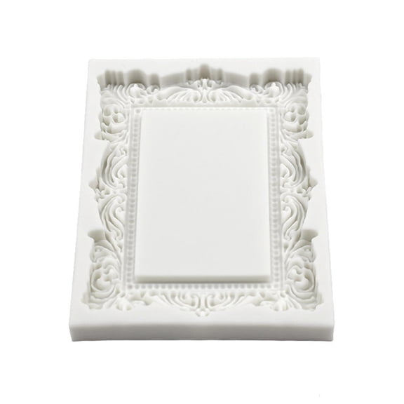 Giaone Silicone Mold European Style Picture Frame Shape Cake Soap Decorating Family