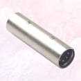thumbnail image 4 of MasteelfCA 5 Pin XLR Male to Male Plug Jack Connector for Camera DMX Signal Light (Silver), 4 of 7