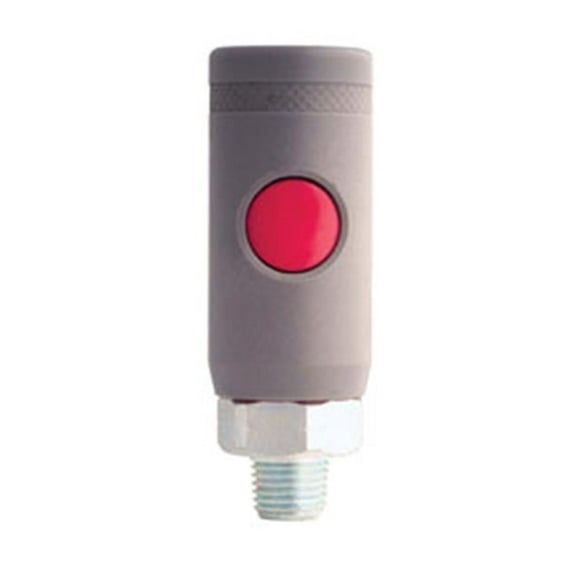 M-Style Push Button Safety Coupler 0.25 in. NPT Male