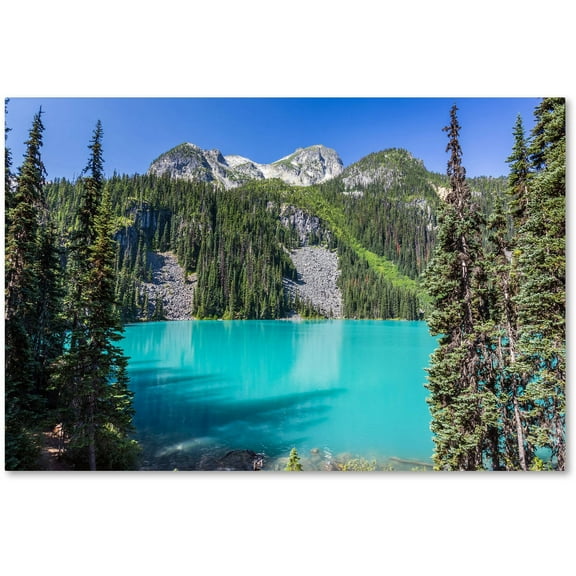 Trademark Fine Art 'Turquoise Lake' Canvas Art by Pierre Leclerc